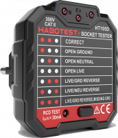 Тестер розеток и УЗО Habotest HT105D